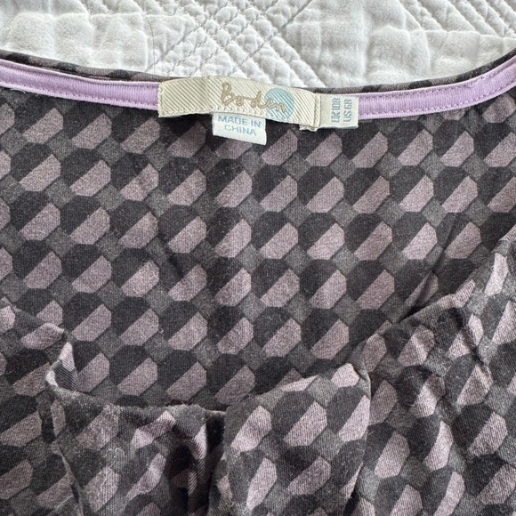 Boden Black Cowl Neck Geometric Cotton Lined Summer Midi Dress Size 6 - Picture 2 of 9